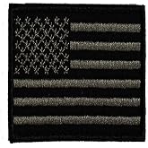 SME Patch US Flag black, 3" x 2"