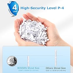 BONSEN 12-Sheet Paper Shredder for Home