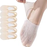 HUANSHA 6 Pack Thin Lace No Show Socks For Women, Invisible Low Cut Women’s Liner Sock Size 5-8,9-11