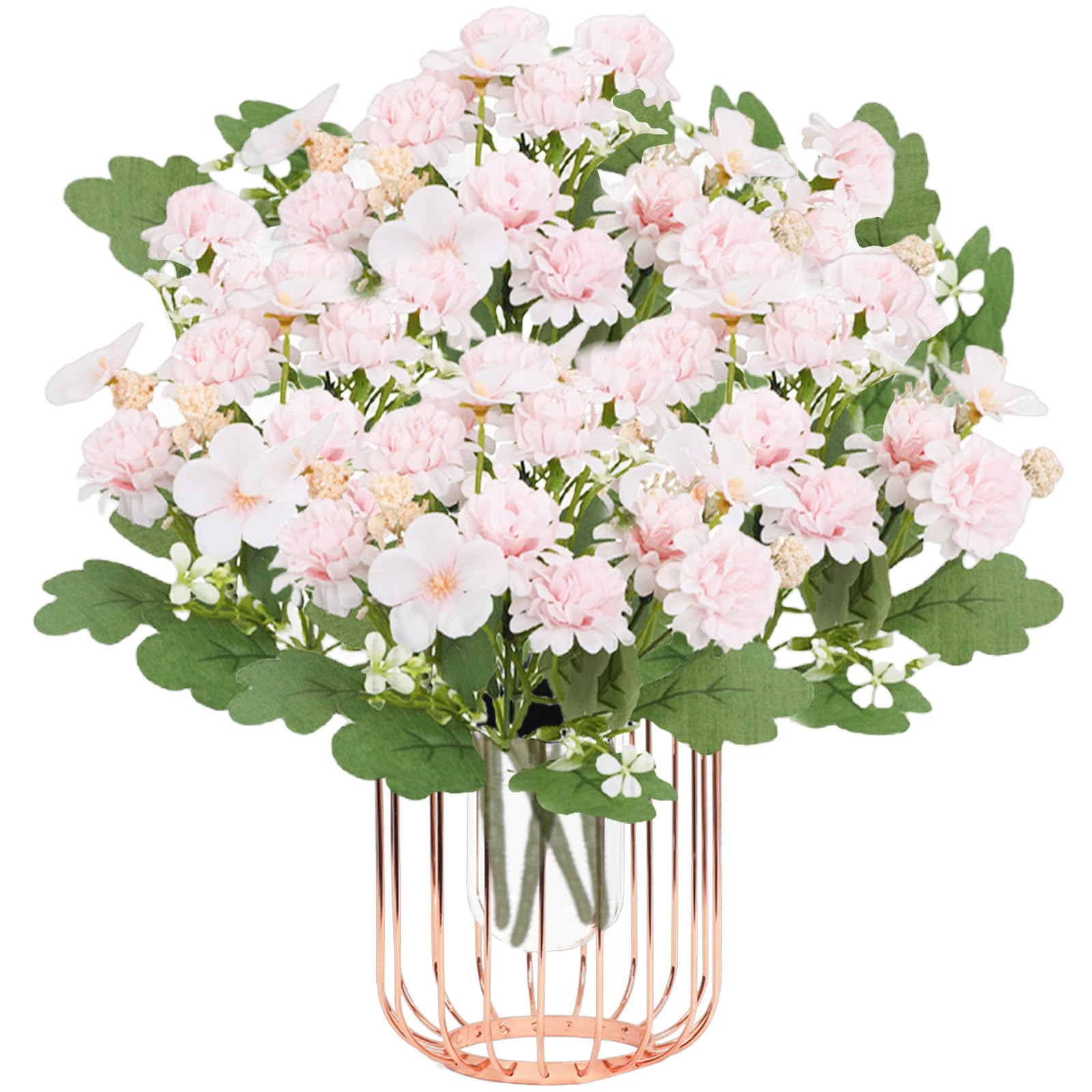 astylishome Artificial Flowers for Grave Fake Flower Plants Arrangements Wedding Bouquets Decorations Plastic Floral Table Centerpieces for Home Kitchen Garden Party Decor 1615