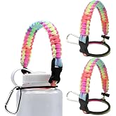 LUTQ 2 Packs Cap Strap for 32 oz Wide Mouth Bottles - Durable Strap with Aluminum Alloy Safety Buckle - Handle