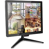 Cocar 17 Inch CCTV Monitor, Security Monitor Screen, LCD Display for Home Security Camera Systems Surveillance STB PC, 1280x1024 Vesa Wall Mount Built-in Speaker, BNC/VGA/HDMI/Audio