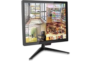 Cocar 17 Inch CCTV Monitor, Security Monitor Screen, LCD Display for Home Security Camera Systems Surveillance STB PC, 1280x1024 Vesa Wall Mount Built-in Speaker, BNC/VGA/HDMI/Audio