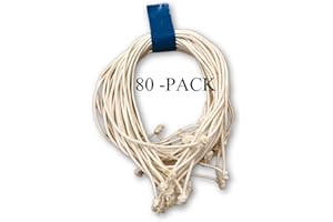 Clucker-Truss Gourmet Elastic Trussing Strings; 6 Inch White Heavy Duty (80 pack, White)