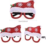 VEYLIN 6 Pc Christmas Glitter Party Glasses Fancy Dress Costume Decor Kids view 3