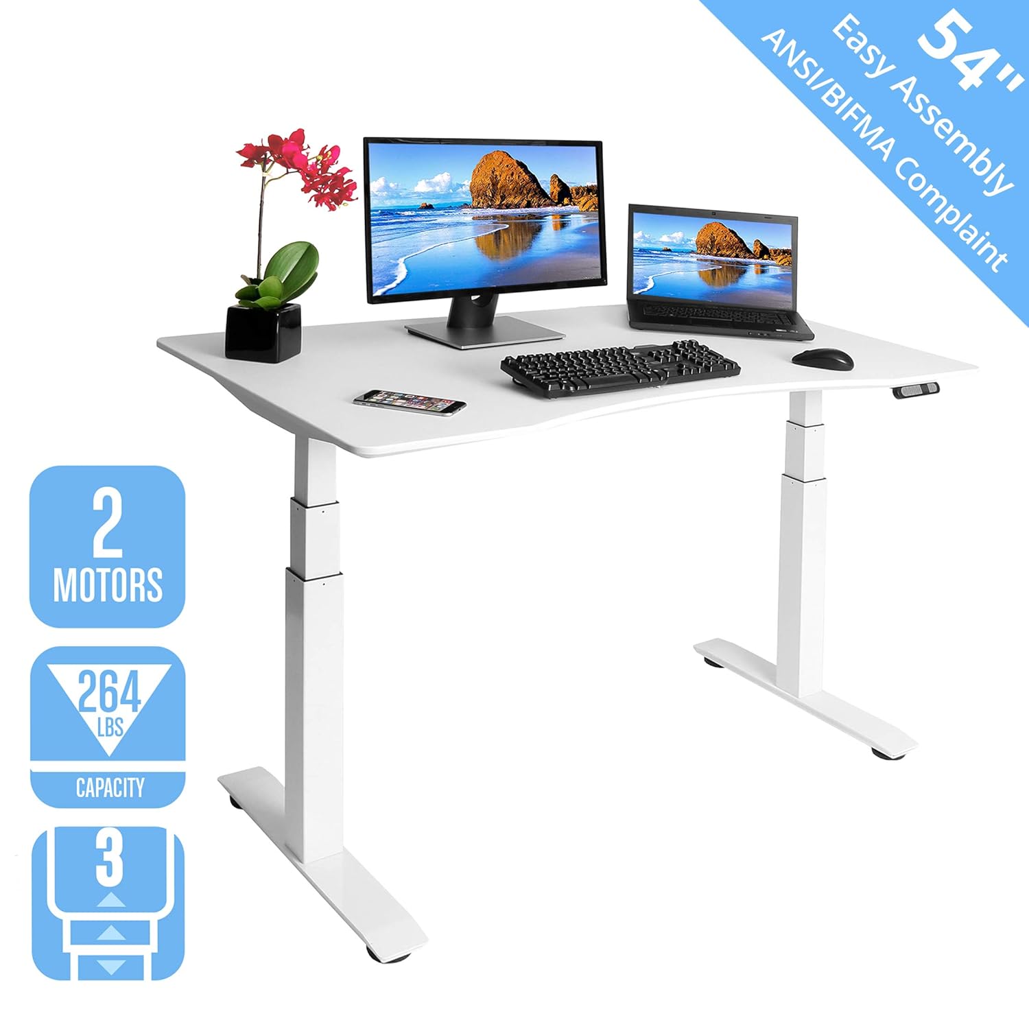 Best Standing Desk Frame Dual Motor -Single