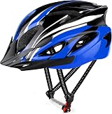 RaMokey Cycle Helmet Lightweight Adjustable 18 Vents Blue 58-62cm