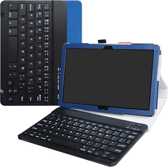 Labanema Huawei MediaPad M5 Lite 10 Teclado Funda PU Estuche Con