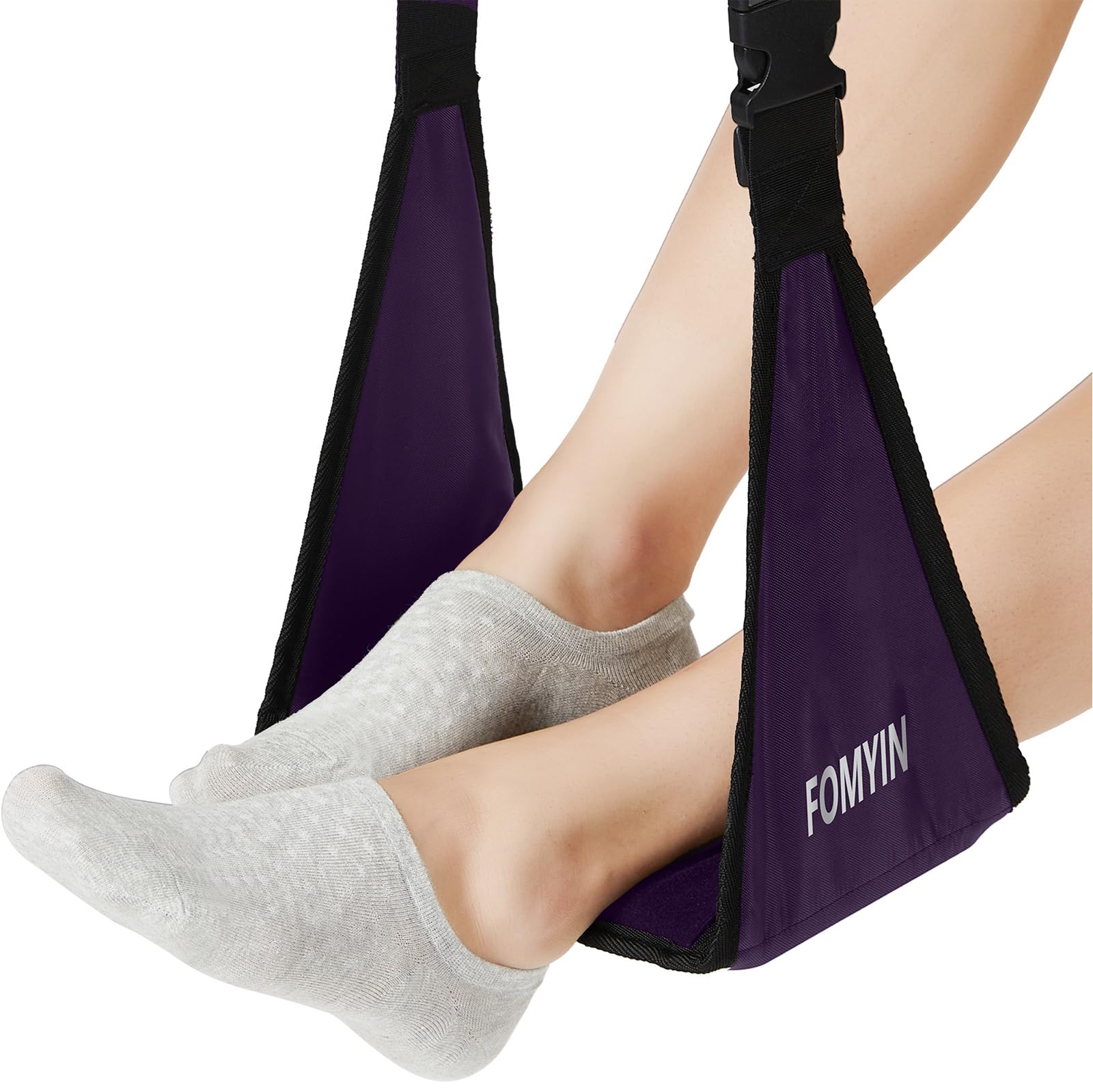 Photo 1 of Airplane Footrest with No Feet Clashing Support Design, Portable Travel Foot Hammock, Memory Foam Plane Foot Rest to Relieve Feet Soreness - Long Flights Essentials