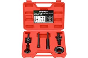 limontek Power Steering Pulley Puller Installer Tool, Power Steering Pump Pulley Removal Tool Compatible with Ford, GM, VW an