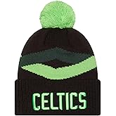 New Era NE23 City Edition Alternate Logo Sport Sideline Cuff Beanie Hat with Pom - NBA Cuffed Winter Knit Cap