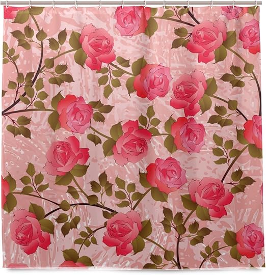 Amazon Vawa シャワーカーテン おしゃれ 防カビ 北欧 花柄 おしゃれ きれい 幾何学模様 バスカーテン リング付属 フック 防水 風呂カーテン 間仕切り 取り付け簡単 180ｘ180 Cm シャワーカーテン ホーム キッチン オンライン通販