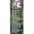 Christian Bookmarks - Shepherd's Staff - 23rd Psalm - Inspirational Religious Bookmarks for Teens, Men or Women - Standard Design - 6.5" x 2" - Bible Bookmarks with Scriptures - Package of 25