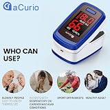 aCurio Pulse Oximeter CE FDA ISO Oxygen Saturation monitor Heart Rate Meter view 7