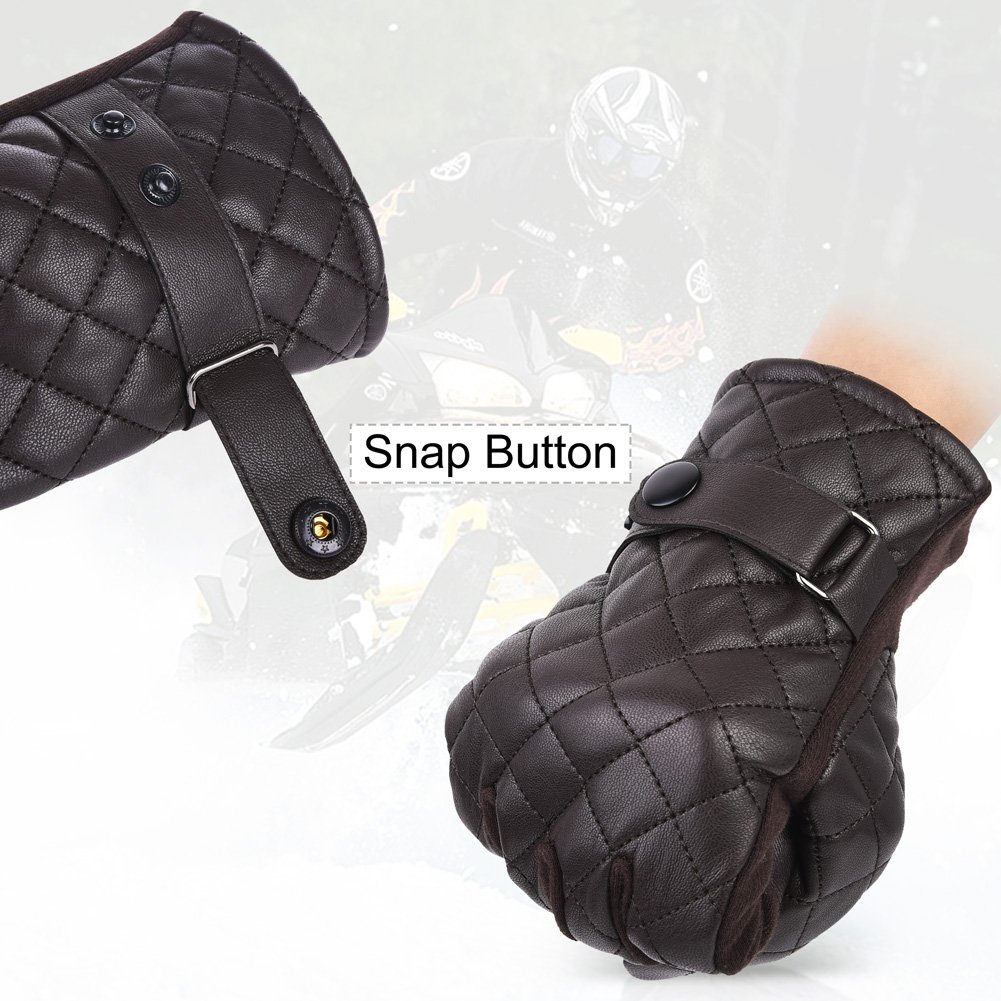 Vbiger Handy handschuhe Smartphone Touch Handschuhe für Herren, - Brun 1, Einheitsgröße