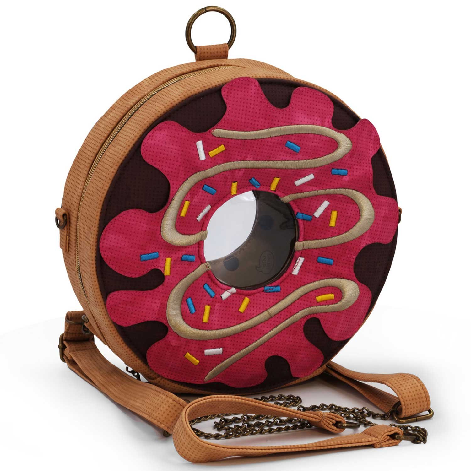 Oh My Pop! Popnut-Ring Backpack-Bag, Pink, 25 x 25 cm