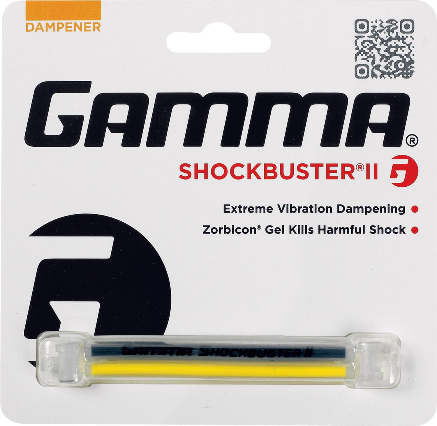 Gamma Shockbuster II Vibration Dampener, Tennis Racquet Shock Absorber, Advanced Zorbicon Gel for Maximum Vibration Reduction : Tennis Vibration Dampeners : Sports & Outdoors