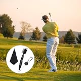 FUZVOL Golf Cleaner Brush and Towel Set with Carabiner Black view 6
