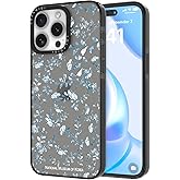 LOLAGIGI Case for iPhone 15 Plus, Cute Black Blue Flower Florid Kawaii Design Girly Aesthetic Cartoon Pattern for Women Girls Teens Transparent Soft TPU Case,6.7"