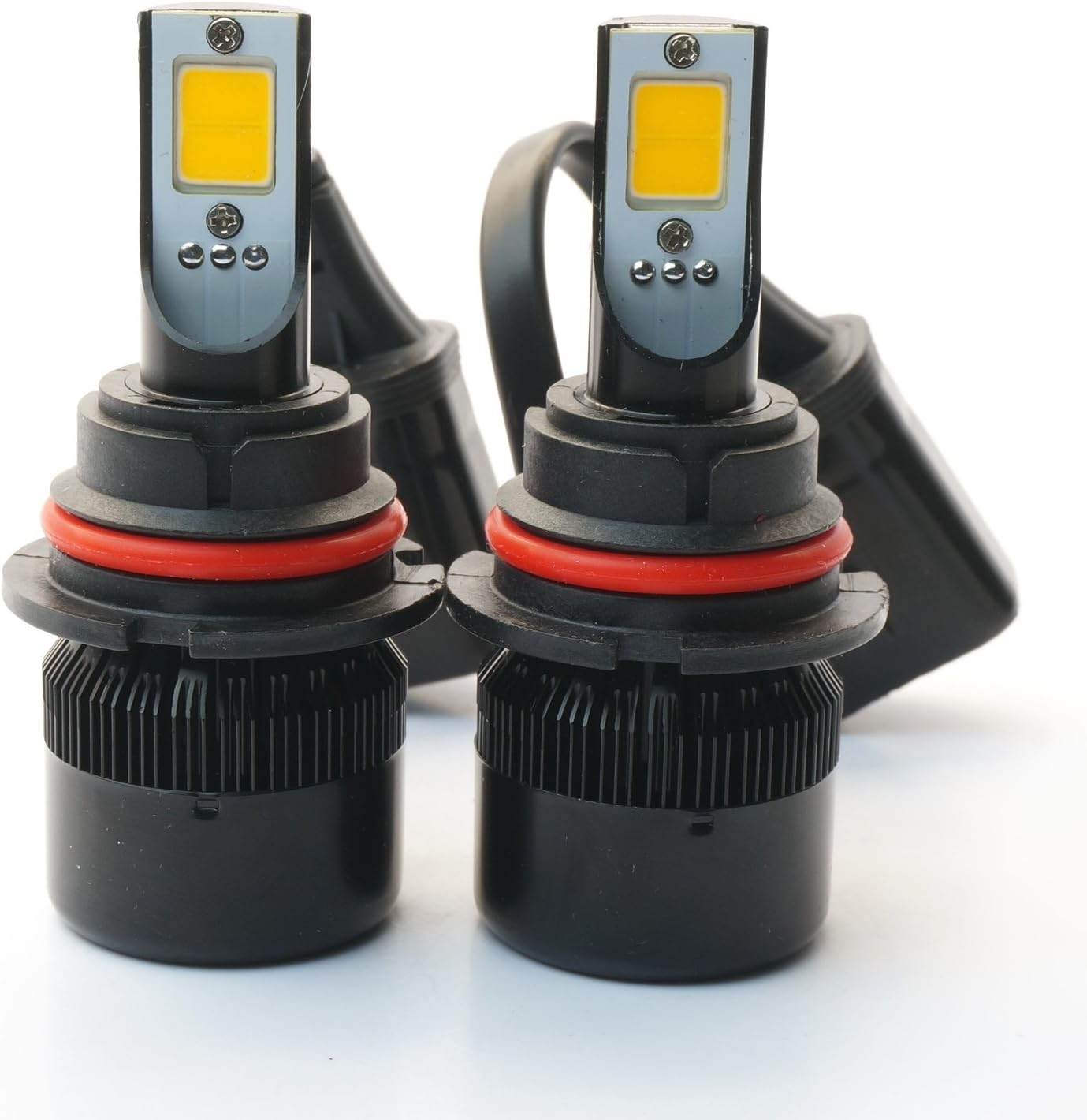 JLM C5 LED Headlight bulbs Conversion Kit All-in-one 50W 5600LM (2.8Kx2) 9004 6000K Ivory White with Rainproof driver 2 year warranty