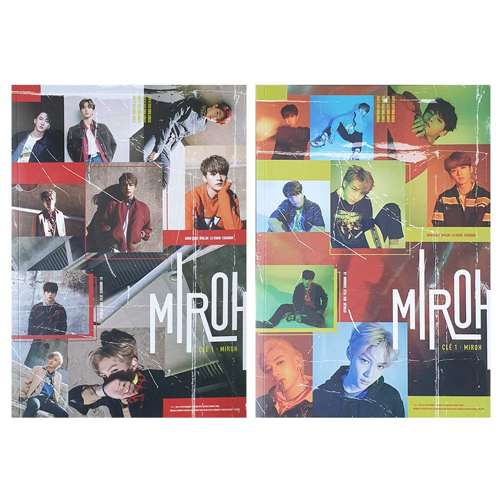 STRAY KIDS 4th Mini Album CLE 1: Miroh (Cle 1 Ver + Miroh Ver Set) - 2 CDs + 2 Photobooks + 6 QR Photocards + Extra 4 Photocards + 1 Double-Sided Photocard