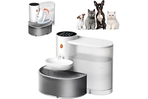 Potaroma Smart Wireless Pet Water Fountain, No Filter, 3.5L Large Capacity, Rechargeable Automatic Water Dispenser for Cats and Small Dogs, Wastewater Separation Always Fresh Water