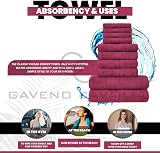GC GAVENO CAVAILIA Towels Bale Set 10pc 100% Egyptian Cotton Deep Red view 5