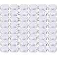 Tosnail 48 Pack of 0.5 OZ Mini Round Tins, Lip Balm Tins Container with Screw Thread Lid, Aluminum Empty Tins Metal Storage T