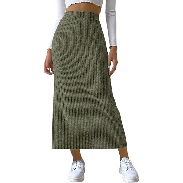 スカート NKNIT dry shaggy knit long skirt nknit】dry shaggy KNIT long skirt