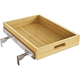 Pull Out Cabinet Organizer Upgrade, 15” W x 21” D Soft Close Slide Out Wood Drawer Storage Shelves for Kitchen, Base Cabinet Organization for Pantry, Finished, Heavy-Duty, Bottom & Side Assembly