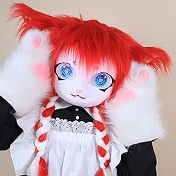 hbbhml Animal Cat Head Mask Fursuit Cute Plush