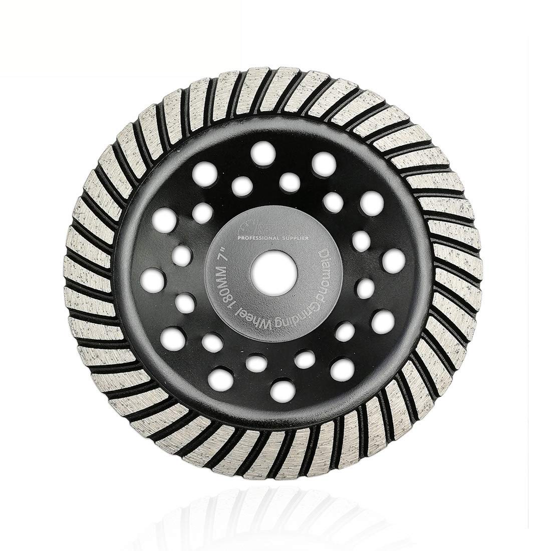 SHDIATOOL Diamond Grinding Cup Wheel 180mm Turbo Row for Marble Concrete Masonry Granite