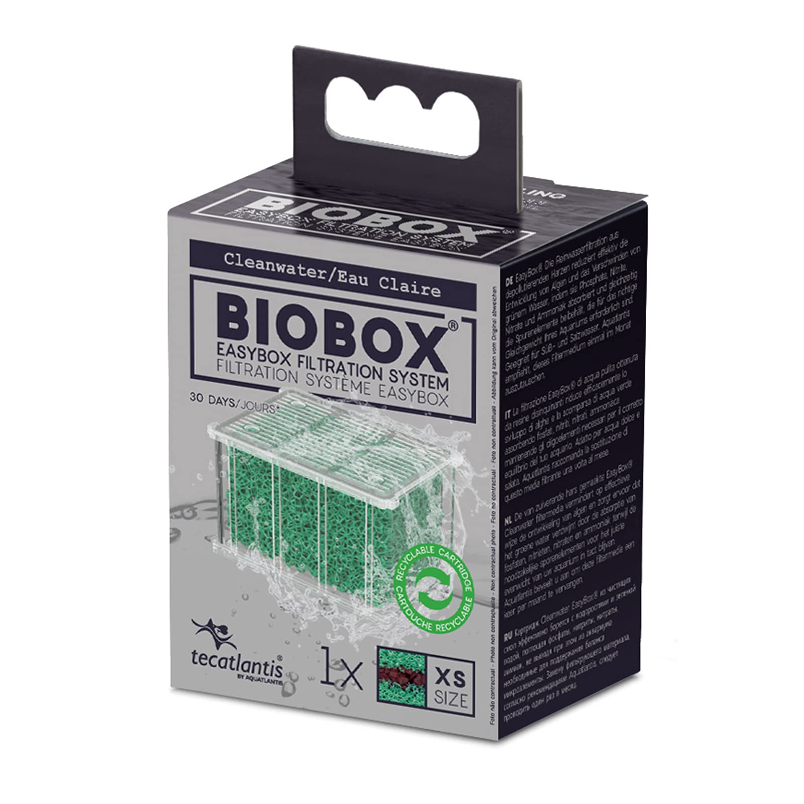 Tecatlantis Easybox Cleanwater Filter Media Cartridge For Mini Biobox Filters 1 And 2/ Biobox 0, XS — image 1