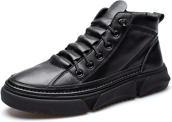 Amazon Adsns マーチンブーツ メンズ レースアップブーツ ショートブーツ ワークブーツ ハイカット 革靴 防水 ブラック カジュアルシューズ アウトドアブーツ 編み上げ エンジニアブーツ 防水 防滑 春夏秋冬 通勤トラベル ブーツ