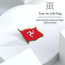 Isle of Man Flag Lapel Pin - Enamel Metal National