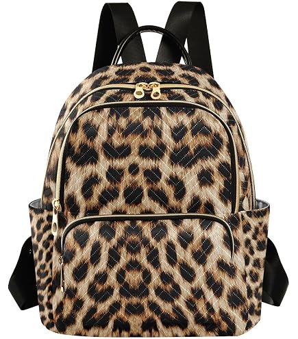 ALAZA Mini Backpack Purse for Women Lightweight Girls Small Size Cheetah Leopard Print Animal School Teens College Traveling : Clothing, Shoes & Jewelry