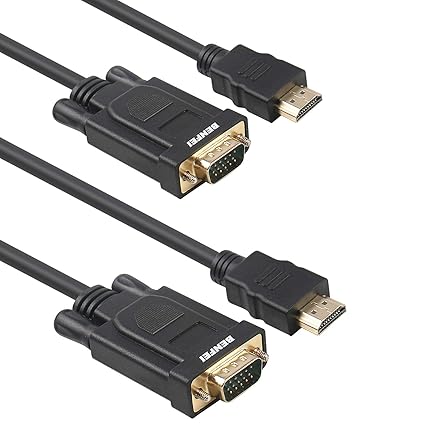 Benfei - Cable HDMI a VGA, chapado en oro, macho a macho para ...