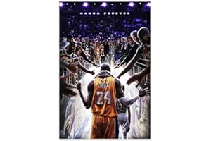STORTNATE Kobe Poster Bryant Poster Basketball 1 Canvas Poster Wall Art Decor Print Picture Paintings for Living Room Bedroom Decoration Unframe:12x18inch(30x45cm)