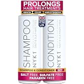 SALT NYK1 Sulfate-Free Shampoo and Conditioner Set for Color-Treated Hair, Extensions and Keratin Treatments (2 x 16.9 Fl Oz)