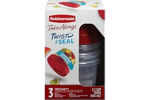 Rubbermaid, Take Along Twist&Seal 2CP, 3 Count