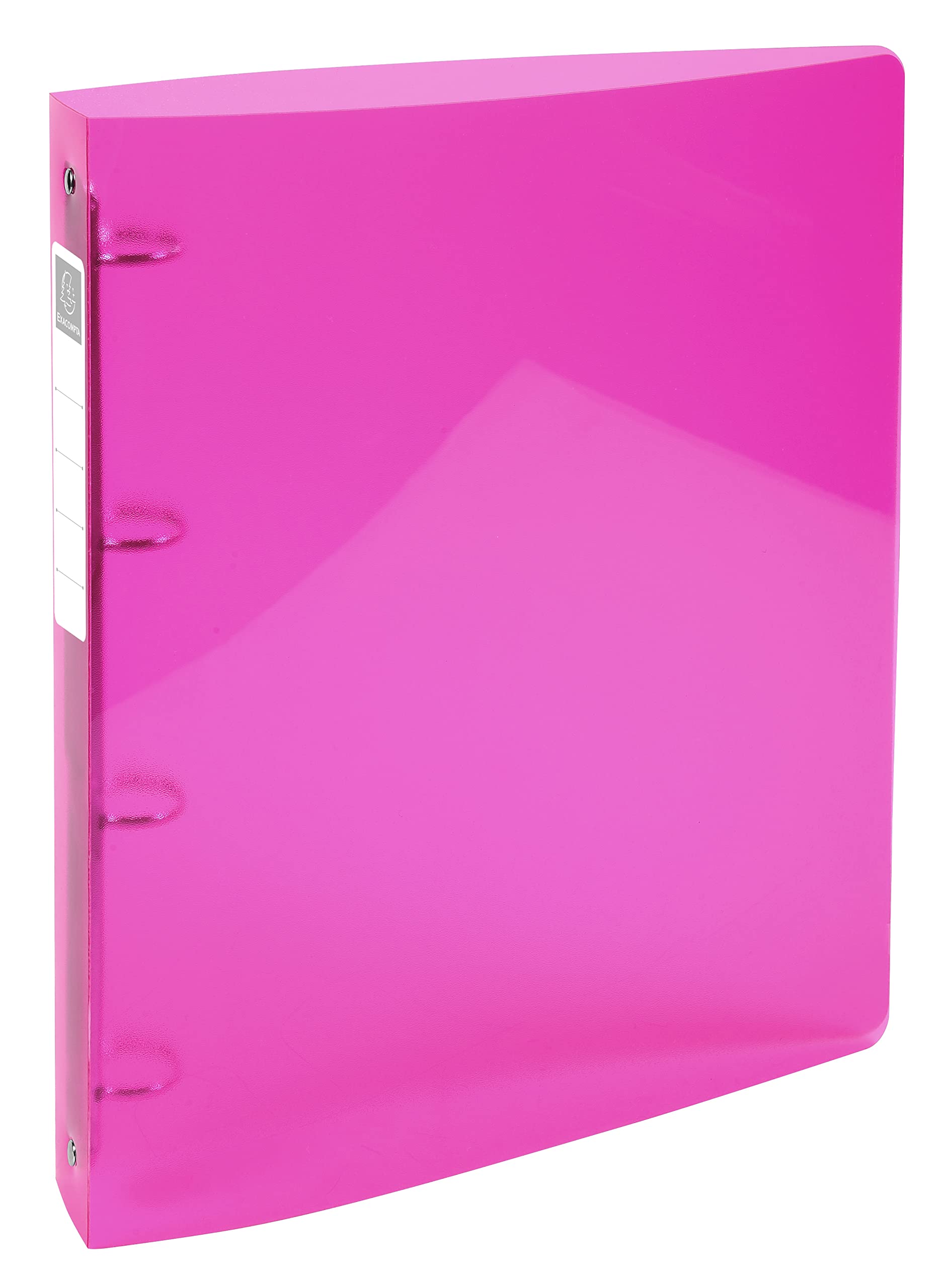 Exacompta - Ref. 51774E - Iderama semi-rigid PP binder - 4 round rings, diameter 30 mm - Spine 40 mm - External dimensions: 32 x 26.8 cm - A4 Maxi file format - Colour: pink