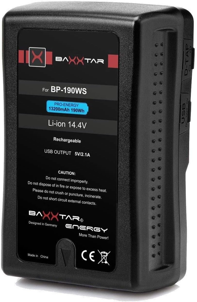 Baxxtar 47Wh V-Mount accu V50 compact III - LG Cells Inside (echte
