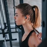 CENMOO Wireless Earbuds with Ear Hooks BT5.3 Sports Headphones Single Earphones view 3