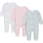 Gerber baby-girls 3-pack Loose-fitting Footless Pajamas