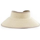 San Diego Hat Co. Womens Ultrabraid Visor with Ribbon Binding, and Sweatband