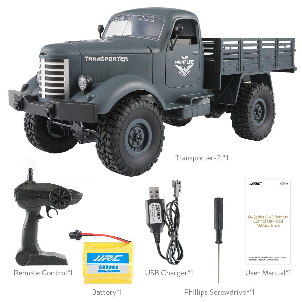 Amazon.com: Inkach Remote Control Truck - 1:16 RC Car 2.4Gz 4WD Radio  Control Off Road Military RC Trucks (Blue): Office Products