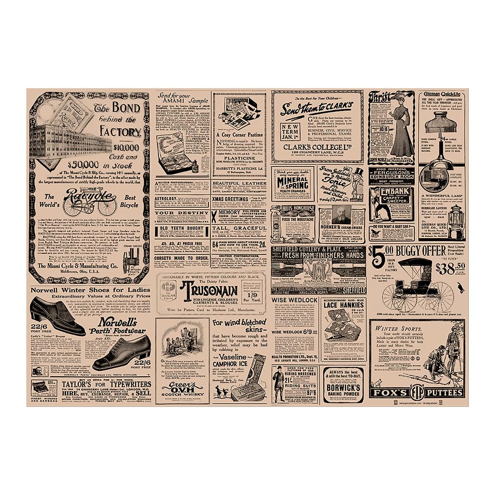 Garcia de Pou Pack of 250 Tablecloth XL Recycled 'Times' 80 g/m², 35 x 50 cm, Natural Paper