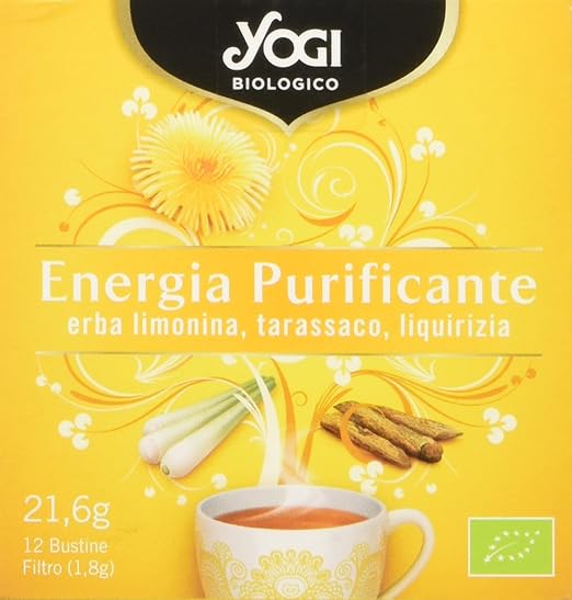 title=Yogi Energia Purificante, 12 Bustine Filtro [21.6 gr]