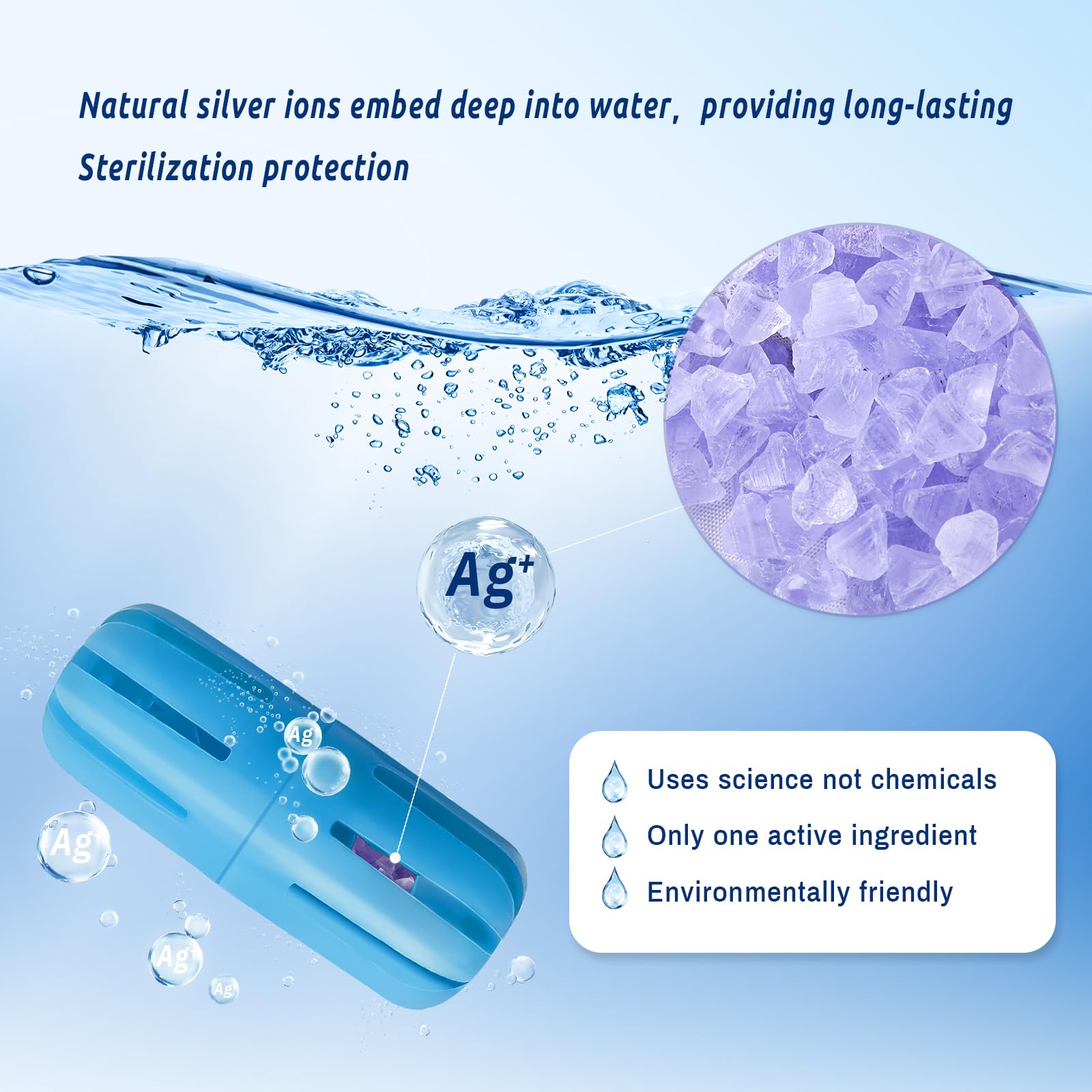 Humidifier Cleaner, 3 Pack Humidifier Fish for Universal Humidifiers and Tanks for 90 Days, Purifies Water & Prevent Hard Water Build-Up, Reduce White Dust and Odors