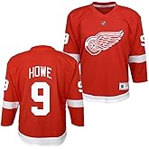 Youth Gordy Howe Detroit Red Wings Jersey - Imprinted (US, Alpha, Large, X-Large, Regular, Red)